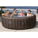 Spa gonflable BESTWAY - Lay-Z-Spa Bali - 180 airjets - 216 x 71 cm - 5 a 7 places - Rond (couverture, cartouche, diffuseur)