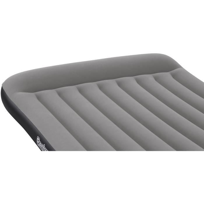 Matelas gonflable - BESTWAY - 671BS - Tritech Queen - 2 places, pompe USB intégrée, 2,03 m x 1,52 m x 30 cm