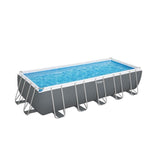 Kit Piscine hors sol tubulaire BESTWAY - Steel Pro Max - 640 x 274 x 132 cm - Rectangulaire (Filtre a sable, bâche, échelle)