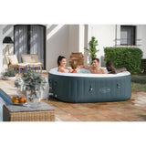 Spa gonflable BESTWAY - Lay-Z-Spa Ibiza - 140 airjets - 180 x 180 x 66 cm - 4 a 6 places - Carré (avec couverture, cartouche)