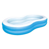 Piscine gonflable - Bestway - Big Lagoon - 262 x 157 x 46 cm - bleu et blanc - pour enfant