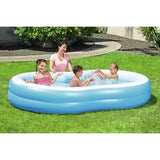 Piscine gonflable - Bestway - Big Lagoon - 262 x 157 x 46 cm - bleu et blanc - pour enfant