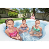 Piscine gonflable - Bestway - Big Lagoon - 262 x 157 x 46 cm - bleu et blanc - pour enfant