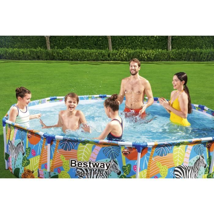 Piscine hors sol tubulaire BESTWAY - Steel Proô - 305 x 66 cm - Ronde