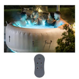 Spa gonflable BESTWAY - Lay-Z-Spa Paris - 140 airjets - 196 x 66 cm - 4 a 6 places - Rond (couverture, cartouche, LED)
