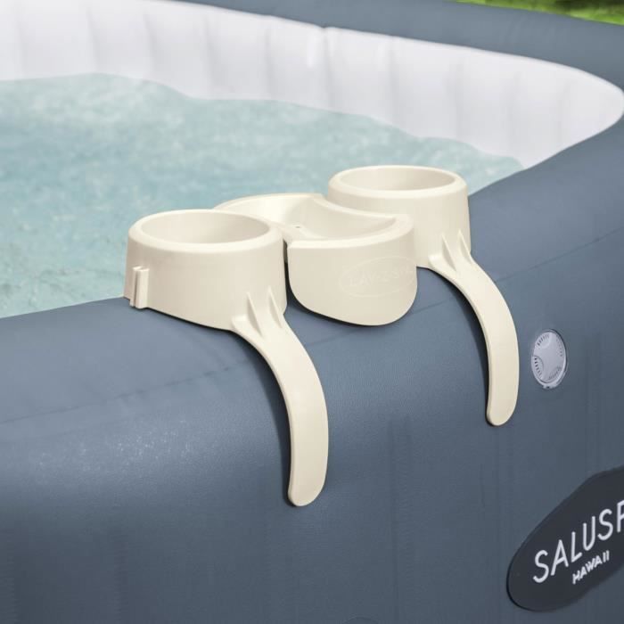 Porte-Boisson pour Lay-Z-Spa - BESTWAY - Compatible tous Lay-Z-Spa sauf Vancouver et Helsinki - Gris