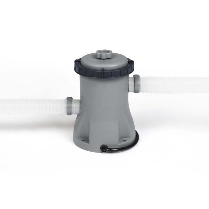 Kit Piscine hors sol tubulaire BESTWAY - Steel Pro Max - 366 x 76 cm - Ronde - (Inclus 1 pompe de filtration et 1 cartouche)