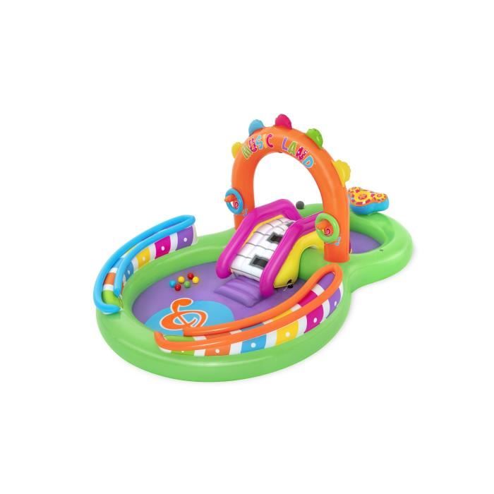 Aire de jeu gonflable - Bestway - Sing'n Splash - 295 x 190 x 137 cm - pataugeoire