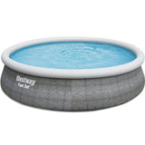 Kit Piscine hors sol autoportante BESTWAY -  Fast Set - 457 x 107 cm - Ronde (LivrÈe avec une pompe de filtration)