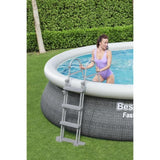 Kit Piscine hors sol autoportante BESTWAY -  Fast Set - 457 x 107 cm - Ronde (LivrÈe avec une pompe de filtration)