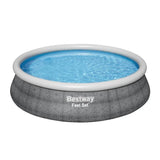Kit Piscine hors sol autoportante BESTWAY -  Fast Set - 457 x 107 cm - Ronde (LivrÈe avec une pompe de filtration)