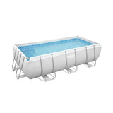Kit Piscine hors sol tubulaire BESTWAY - Power Steelô - 404 x 201 x 100 cm - Rectangulaire (LivrÈe avec Èchelle, pompe et