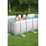 Kit Piscine hors sol tubulaire BESTWAY - Power Steelô - 404 x 201 x 100 cm - Rectangulaire (LivrÈe avec Èchelle, pompe et