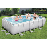 Kit Piscine hors sol tubulaire BESTWAY - Power Steelô - 404 x 201 x 100 cm - Rectangulaire (LivrÈe avec Èchelle, pompe et