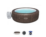Spa gonflable BESTWAY - Lay-Z-Spa St Moritz - 180 airjets - 216 x 76 cm - 5 a 7 places - Rond (couverture, cartouche, diffuseur)