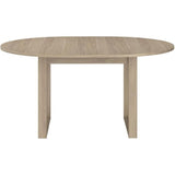Table a Manger Extensible  BETTY - Ronde - Chene Dakota - 4 / 6 personnes - 120 / 155 x 120 x 75 cm