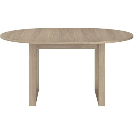 Table a Manger Extensible  BETTY - Ronde - Chene Dakota - 4 / 6 personnes - 120 / 155 x 120 x 75 cm