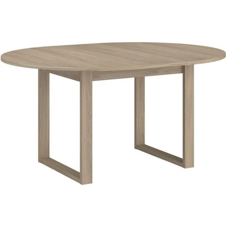 Table a Manger Extensible  BETTY - Ronde - Chene Dakota - 4 / 6 personnes - 120 / 155 x 120 x 75 cm