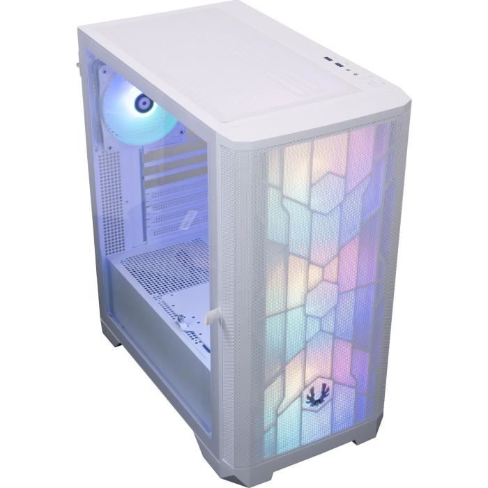 BITFENIX Nova Mesh SE TG 4ARGB (Blanc) - Boitier sans alimentation - Moyen tour - Format ATX