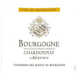 Vignerons des Monts de Bourgogne 2023 Bourgogne Chardonnay Réserve - Vin blanc de Bourgogne
