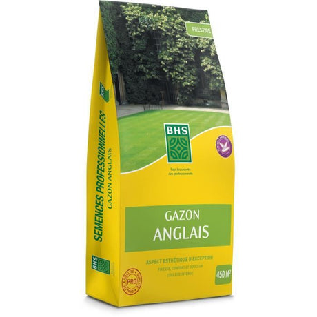 Semence de Gazon Anglais - BHS - 10kg pour Jardins Haut de Gamme