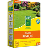 Semence de Gazon rustique - BHS - Boîte de 3 kg - Résistant aux conditions climatiques difficiles - Soleil - Rouge
