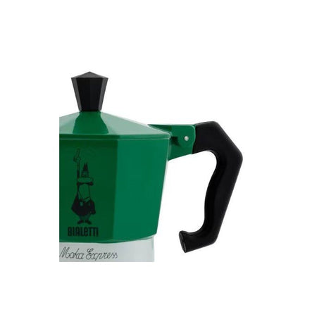Cafetiere italienne - BIALETTI - La Mokina Italia - Tous feux sauf induction - 1 tasse - 40 ml - Vert / Rouge