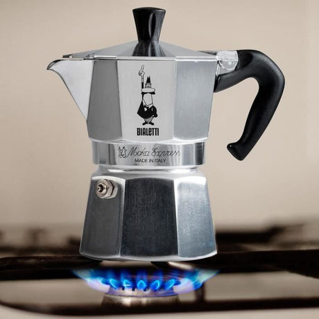 Cafetiere italienne - BIALETTI - Moka Express - Tous feux sauf induction - 6 tasses - 300 ml - Inox
