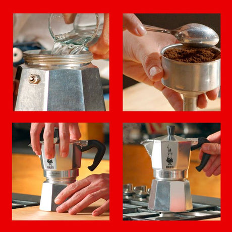 Cafetiere italienne - BIALETTI - Moka Express - Tous feux sauf induction - 18 tasses - 810 ml - Inox