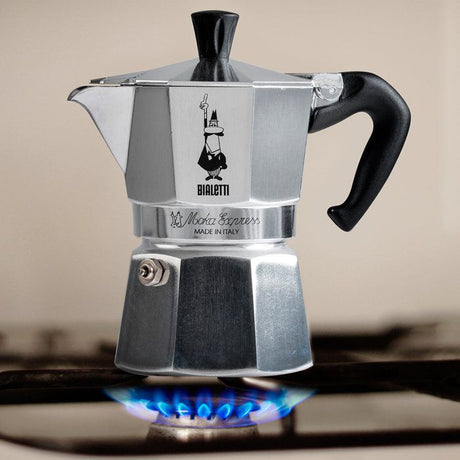 Cafetiere italienne - BIALETTI - Moka Express - Tous feux sauf induction - 18 tasses - 810 ml - Inox
