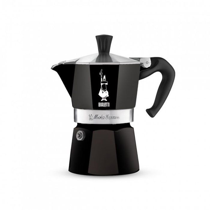 Cafetiere italienne - BIALETTI - Moka Express - Tous feux sauf induction - 6 tasses - 300 ml - Noir