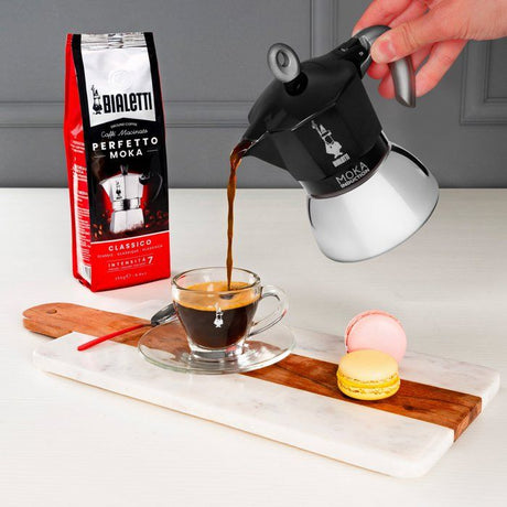 Cafetiere italienne - BIALETTI - MOKA Induction - 4 tasses - 150 ml - Noir
