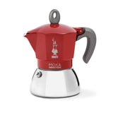 Cafetiere italienne - BIALETTI - MOKA Induction - 2 tasses - 100 ml - Rouge