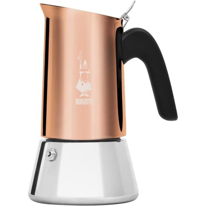 Cafetiere italienne - BIALETTI - NEW VENUS - 6 tasses - 0,24 L - Cuivre