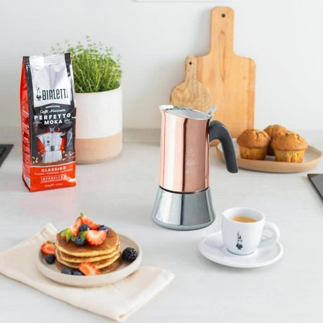 Cafetiere italienne - BIALETTI - NEW VENUS - 6 tasses - 0,24 L - Cuivre - compatible induction