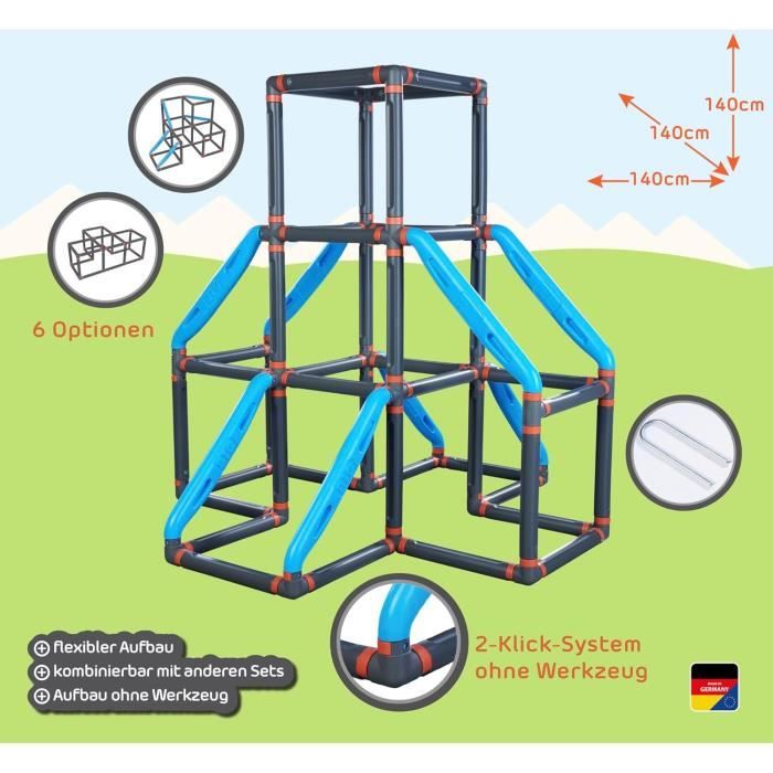Big - Kraaxxl La Tour - Structure d'Escalade pour Enfants en Plastique Soufflé - Aire de Jeu - Multiples Combinaisons - Des 3 Ans