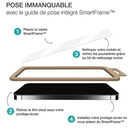 Verre trempé IPhone17/IPhone16 Pro - 2,5D - SmartFrame