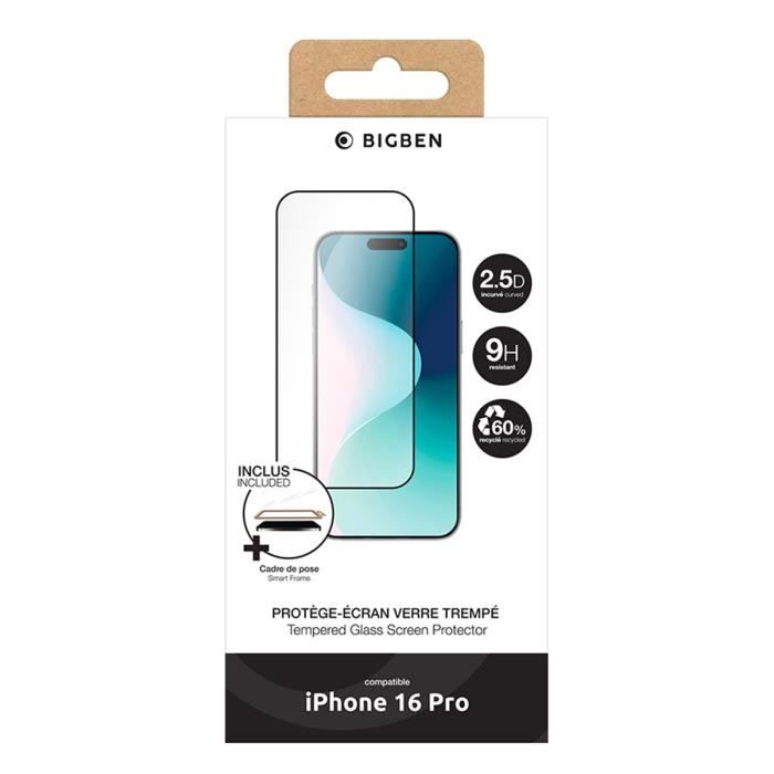 Verre trempé IPhone17/IPhone16 Pro - 2,5D - SmartFrame