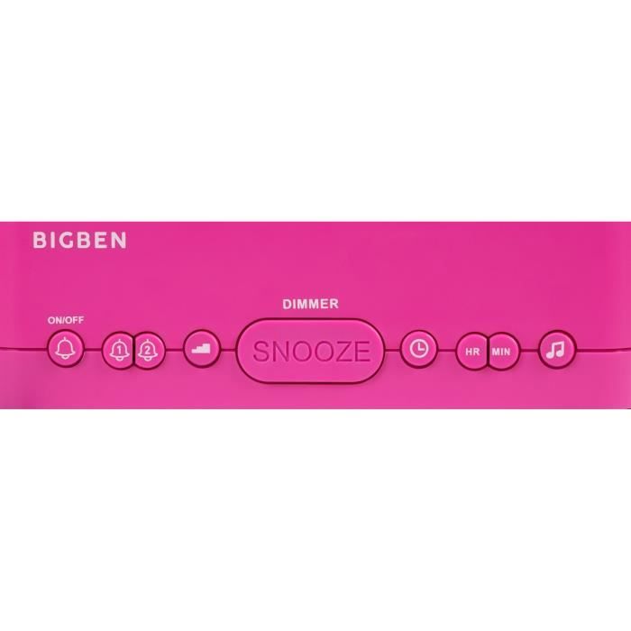 Réveil LED BIGBEN INTERACTIVE R15PRINCESS3D - Effet 3D - Décor princesse