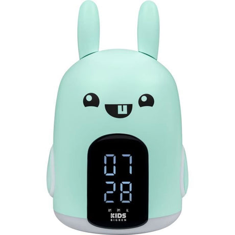 Réveil & Veilleuse Baxter le lapin - BIGBEN -  3 mélodies  - Intensité lumineuse réglable - Affichage heure