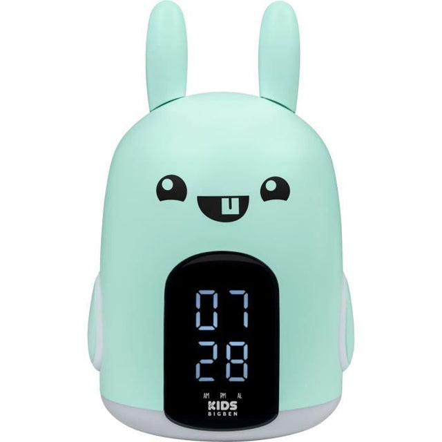 Réveil & Veilleuse Baxter le lapin - BIGBEN -  3 mélodies  - Intensité lumineuse réglable - Affichage heure