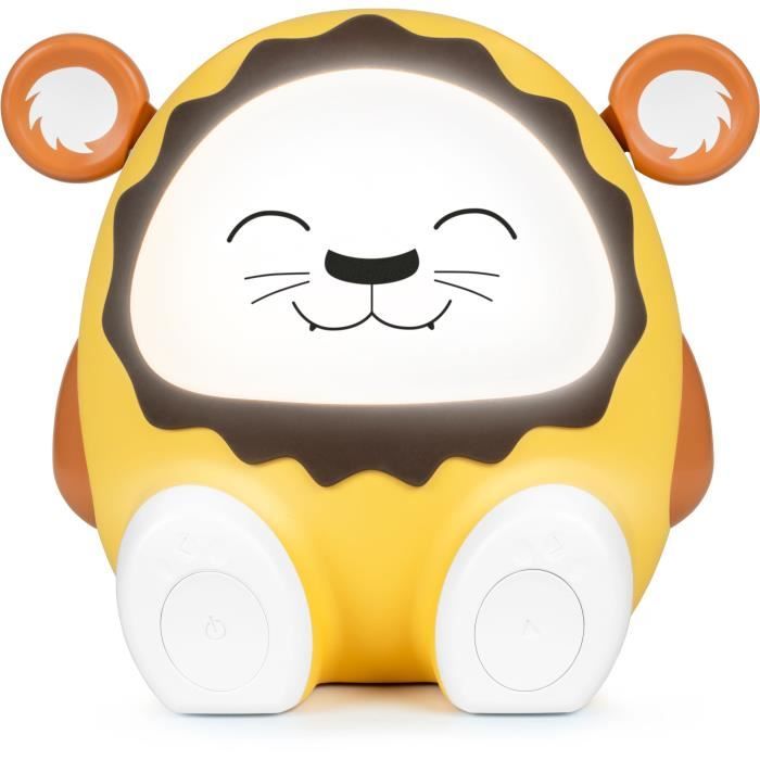Enceinte lumineuse & veilleuse - BIGBEN - Lion - Bluetooth 5.0, 15W, Veilleuse réglable, Minuterie, Batterie USB-C