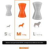 Jouet pour chien - BIONIC - Os - Taille Medium 12 cm - Caoutchouc ultra résistant - sans plomb, BPA ni phtalates