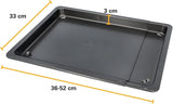 Plaque de cuisson ajustable - BIRKMANN - EASY BAKING - Acier carbone - Anti adhésif - 36-52 x 33 x 3 cm
