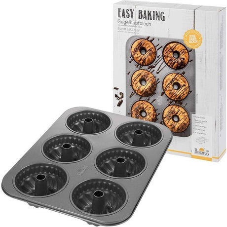 Plaque de cuisson cake - BIRKMANN - EASY BAKING - Acier carbone - Anti adhésif - Ř10 cm, 35 x 27 x 5 cm