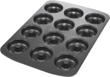 Plaque a cuisson pour donuts  - BIRKMANN - EASY BAKING - Acier carbone - Anti adhésif - 12 moules - Ø7cm, 37 x 26 x 2 cm