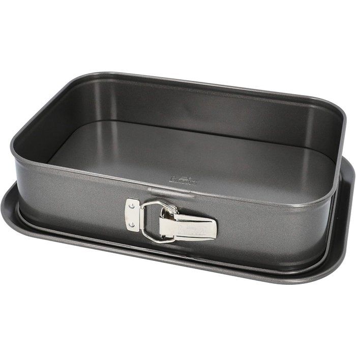 Moule rectangulaire a fond amovible  - BIRKMANN - EASY BAKING - Acier carbone - Anti adhésif - 34 x 23,5 x 8 cm