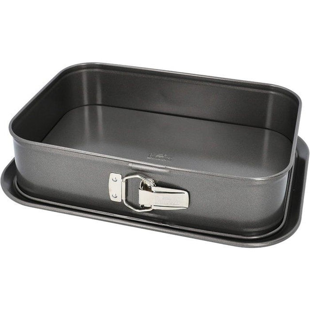 Moule rectangulaire a fond amovible  - BIRKMANN - EASY BAKING - Acier carbone - Anti adhésif - 34 x 23,5 x 8 cm