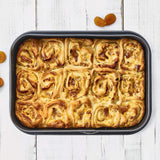 Moule rectangulaire a fond amovible  - BIRKMANN - EASY BAKING - Acier carbone - Anti adhésif - 34 x 23,5 x 8 cm