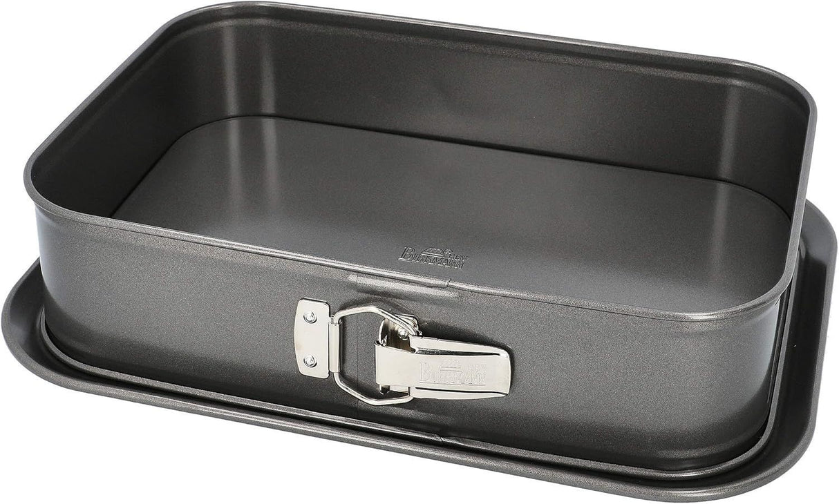 Moule rectangulaire a fond amovible  - BIRKMANN - EASY BAKING - Acier carbone - Anti adhésif - 34 x 23,5 x 8 cm
